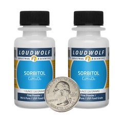 Sorbitol / 2 Ounces / 2 Bottles / 99+% Pure USP Food Grade / Fine Powder / USA
