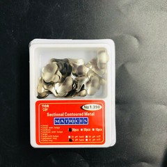 100×Dental Matrices Sectional Contoured Metal Hard Band Matrix Refill 35μm S/M/L