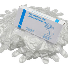 400000 Pieces Poly HDPE Food Handling Service Gloves Latex Vinyl Free Large