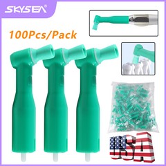 100 Dental Prophy Angles Soft Cup, Disposable & Latex Free, (1 Box of 100) 105°