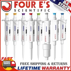 8pc 0.1μl-10ml Micropipette Adjustable Volume Manual Single Channel Pipettor Set