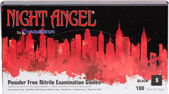 Adenna Night Angel Nitrile Gloves, 4 Mil Powder Free, Latex-Free, Textured Grip