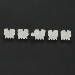 20 Pcs Dental Orthodontic Ceramic Brackets Clear Braces Roth/MBT 022 Hooks 3-4-5